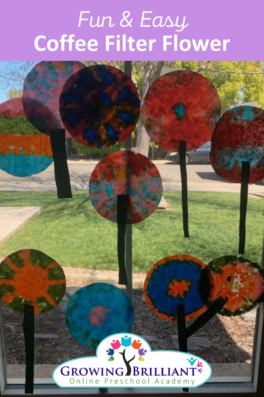 Coffee Filter Flower Preschool Activity Growing Brilliant Preschool