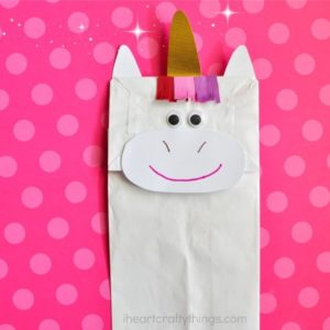 Fun DIY Fantasy Activities For Preschoolers - Paper Bag Unicorn