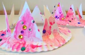 Fun DIY Fantasy Activities For Preschoolers - paper plate crown 