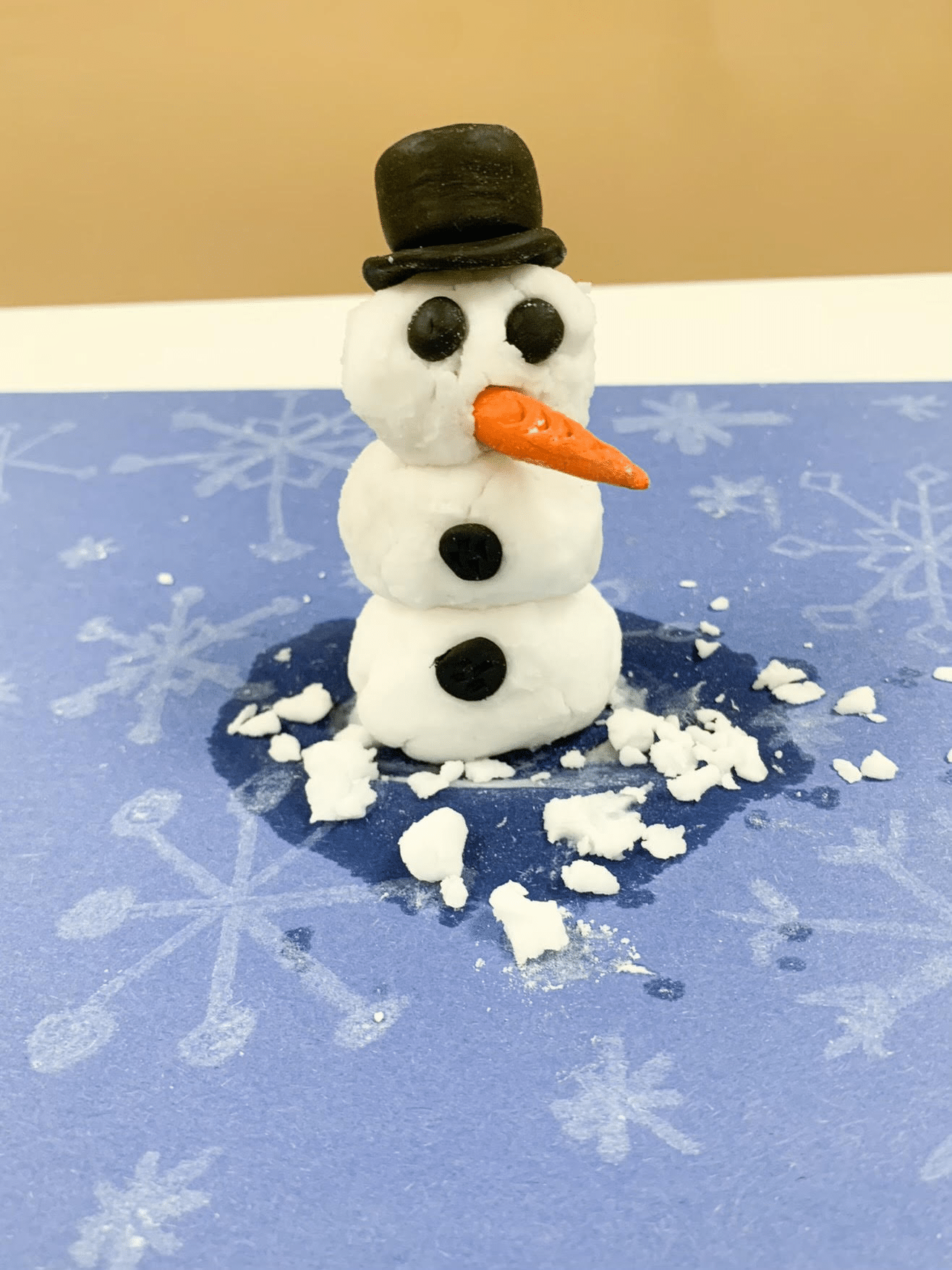 Preschool Science Activity: Melting Snowman