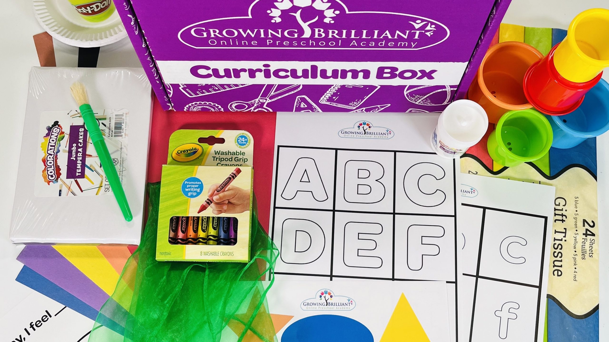 Curriculum box for Online Preschool For 2 to 3-Year-Olds