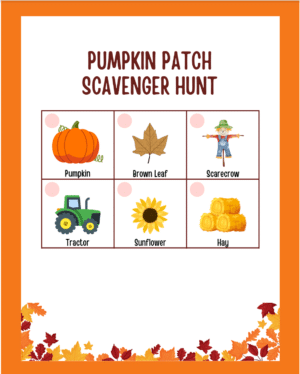 Fall Preschool Activity